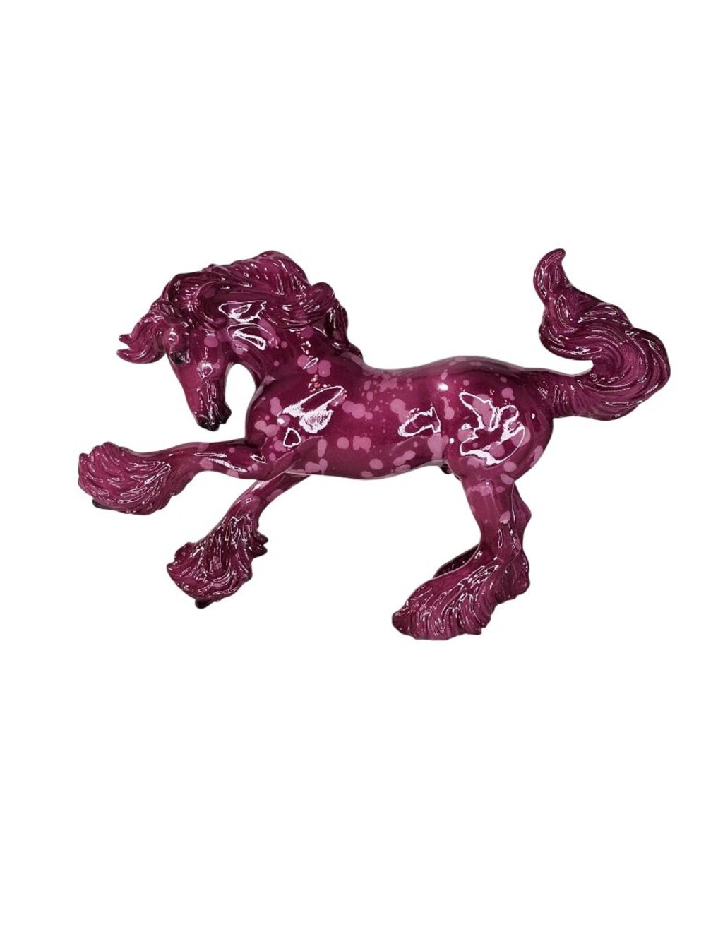 Breyer 2025 TSC Stablemate Chase Gypsy Vanner Glossy Dapple Pink Series 7